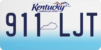 KY license plate 911LJT