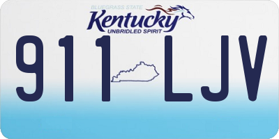 KY license plate 911LJV
