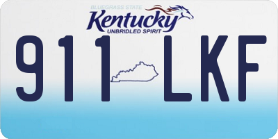 KY license plate 911LKF
