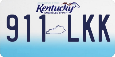 KY license plate 911LKK