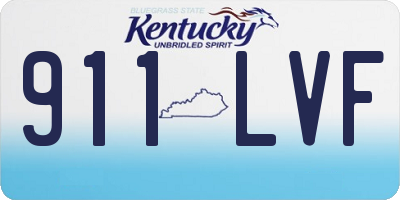 KY license plate 911LVF