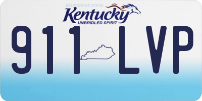 KY license plate 911LVP