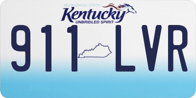 KY license plate 911LVR