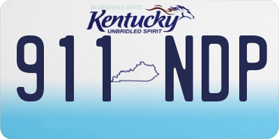KY license plate 911NDP
