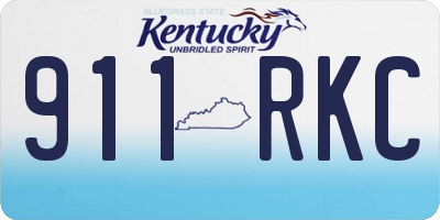 KY license plate 911RKC