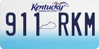 KY license plate 911RKM
