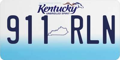 KY license plate 911RLN