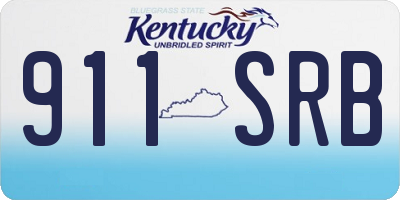 KY license plate 911SRB