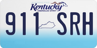 KY license plate 911SRH