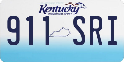 KY license plate 911SRI