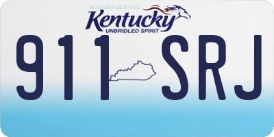KY license plate 911SRJ
