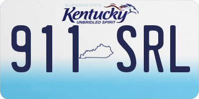KY license plate 911SRL