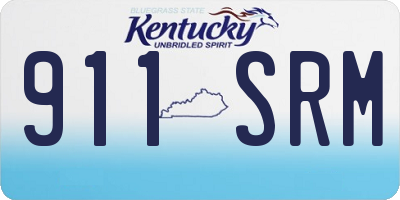 KY license plate 911SRM