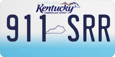 KY license plate 911SRR