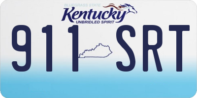 KY license plate 911SRT