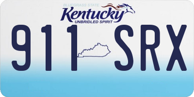 KY license plate 911SRX