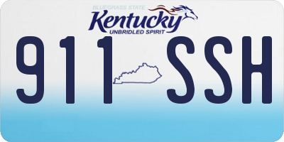 KY license plate 911SSH