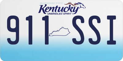 KY license plate 911SSI