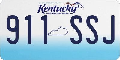 KY license plate 911SSJ