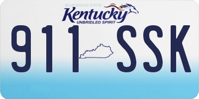 KY license plate 911SSK
