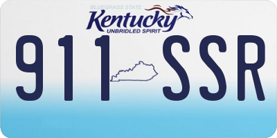 KY license plate 911SSR