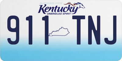 KY license plate 911TNJ