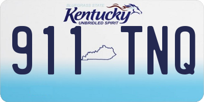 KY license plate 911TNQ