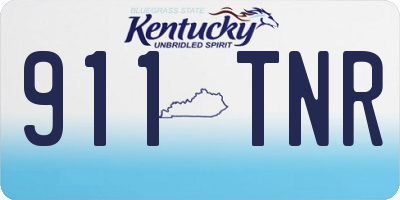 KY license plate 911TNR