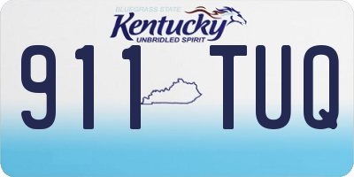 KY license plate 911TUQ