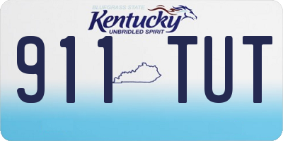 KY license plate 911TUT