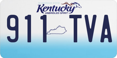 KY license plate 911TVA