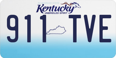 KY license plate 911TVE