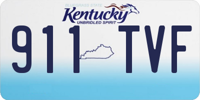 KY license plate 911TVF