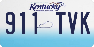 KY license plate 911TVK