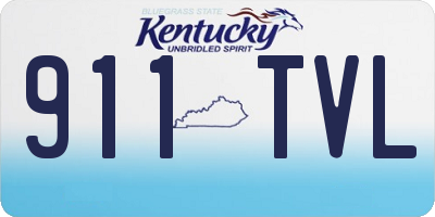 KY license plate 911TVL