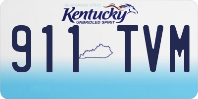 KY license plate 911TVM