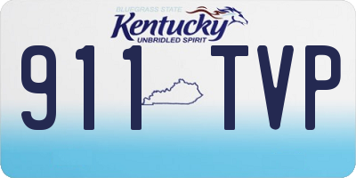 KY license plate 911TVP
