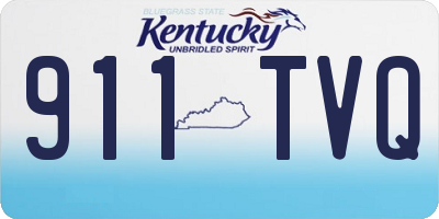 KY license plate 911TVQ