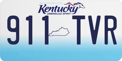 KY license plate 911TVR