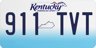 KY license plate 911TVT