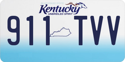 KY license plate 911TVV