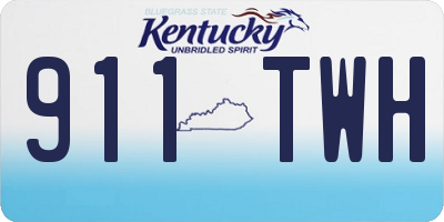 KY license plate 911TWH