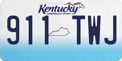 KY license plate 911TWJ