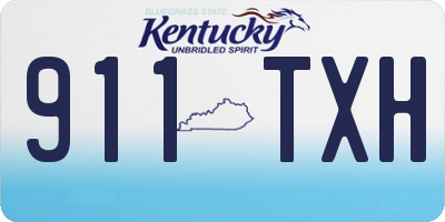 KY license plate 911TXH