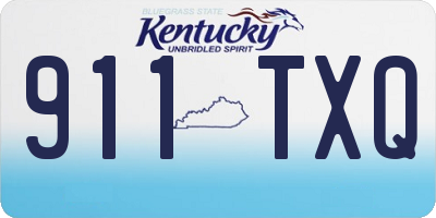 KY license plate 911TXQ