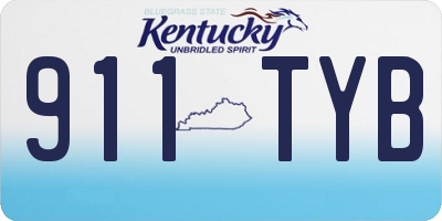 KY license plate 911TYB