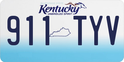 KY license plate 911TYV