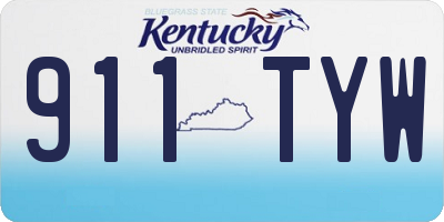 KY license plate 911TYW
