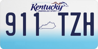 KY license plate 911TZH