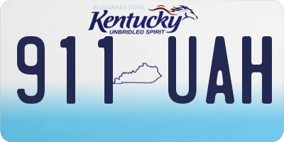 KY license plate 911UAH